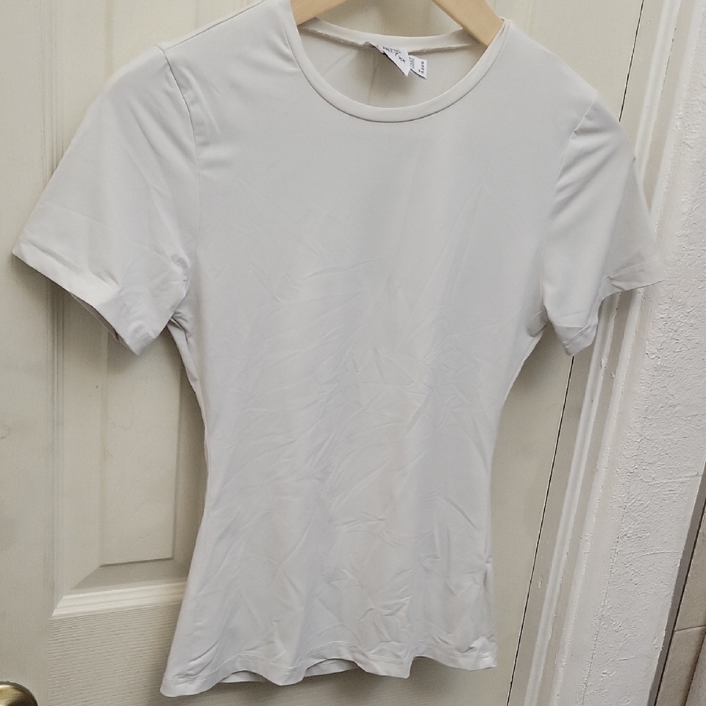 Princess Polly White Fitted Short Sleeve T-Shirt